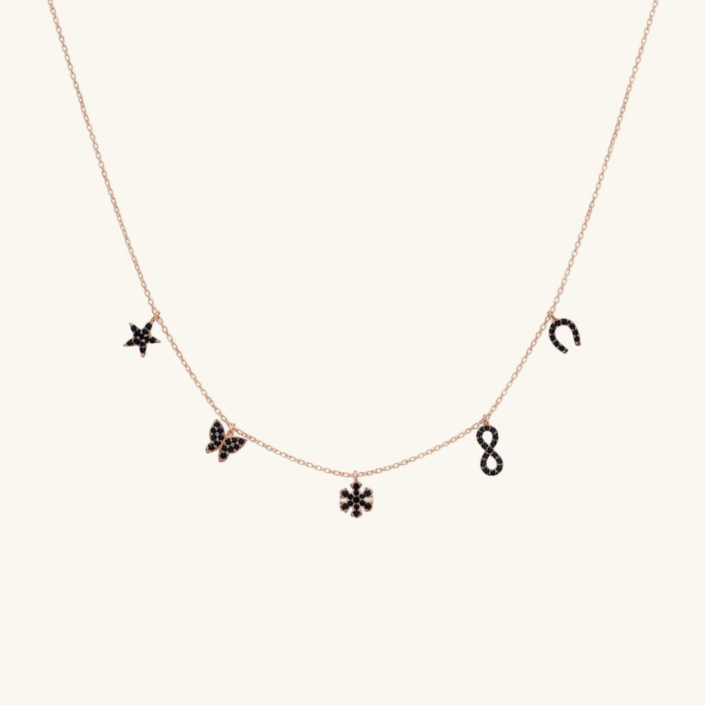 Luck Rose Women's Silver Necklace