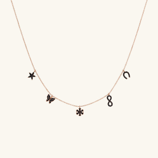 Luck Rose Women's Silver Necklace