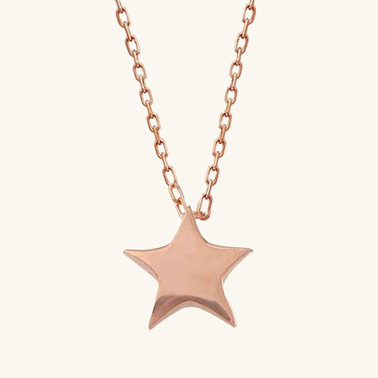 Rose Star Women's Silver Necklace
