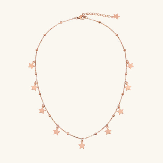 Star Dorica Women's Rose Plated Silver Necklace