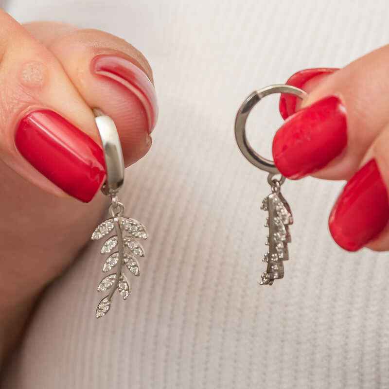 Pendant Earring Women's Silver Earring