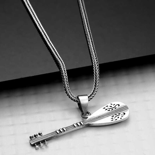 Saz Men's Silver Necklace