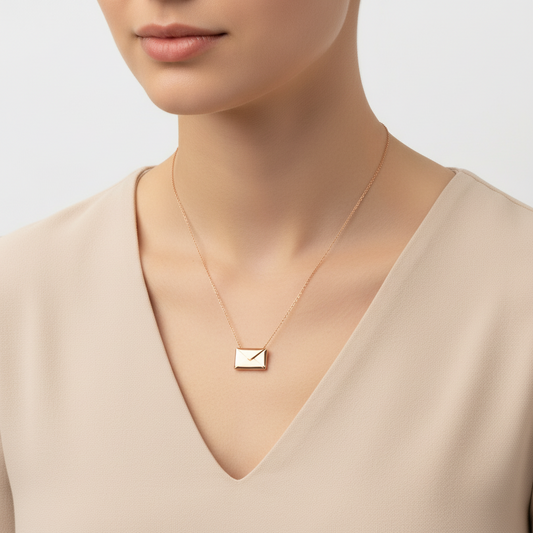 Love Letter Women's Silver Necklace