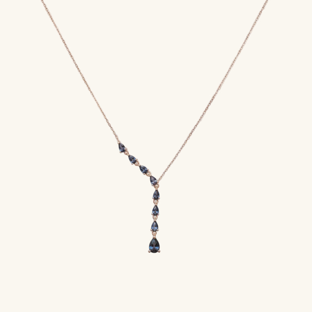 Sequential Mystic Topaz Stone Drop Women's Silver Pendant