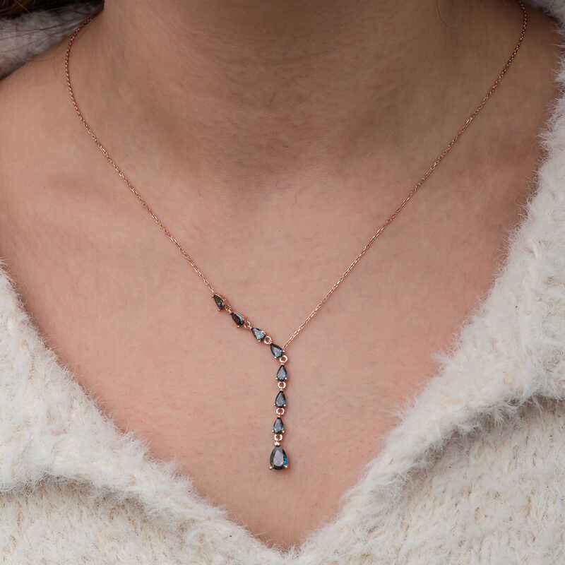 Sequential Mystic Topaz Stone Drop Women's Silver Pendant