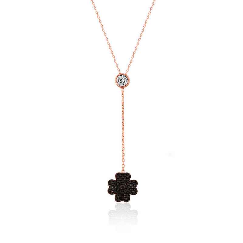 Black Clover Women's Silver Necklace