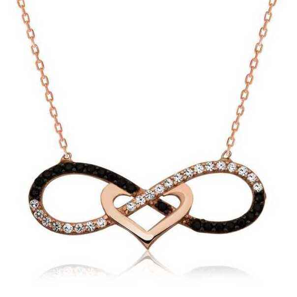 Heart Infinity Women's Silver Necklace