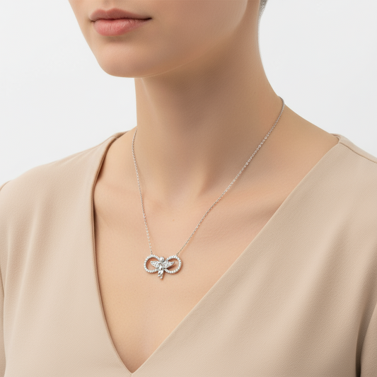 Collier en argent pour femme Infinity Angel