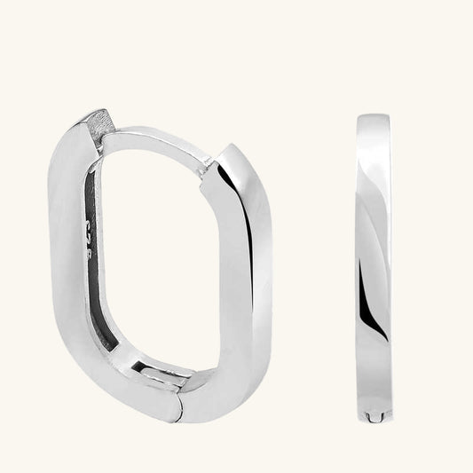 J Steinfreier Damen-Silberohrring