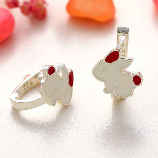 Rabbit Children's Silver Earrings