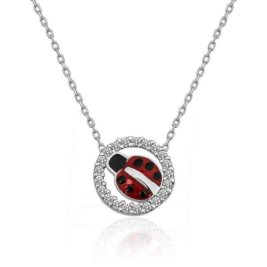 Ladybug Women's Silver Pendant