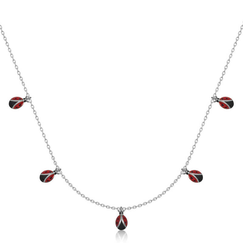 Collier en argent pour femme Coccinelle Luck