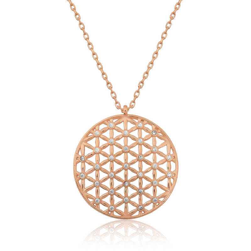 Flower of Life Silver Pendant