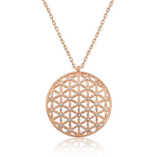 Flower of Life Silver Pendant