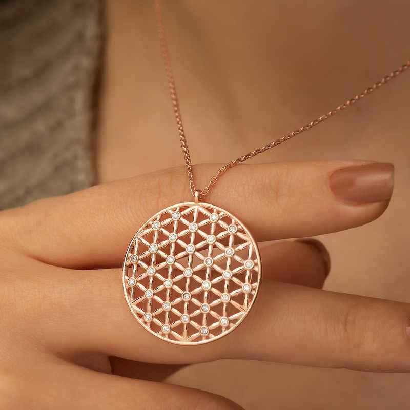 Flower of Life Silver Pendant