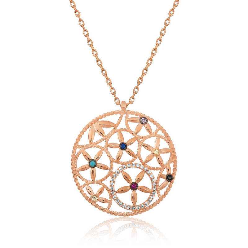 Flower of Life Silver Pendant