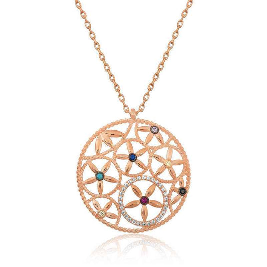 Flower of Life Silver Pendant