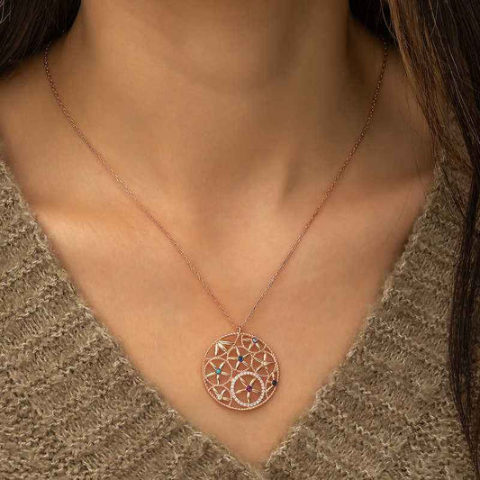 Flower of Life Silver Pendant