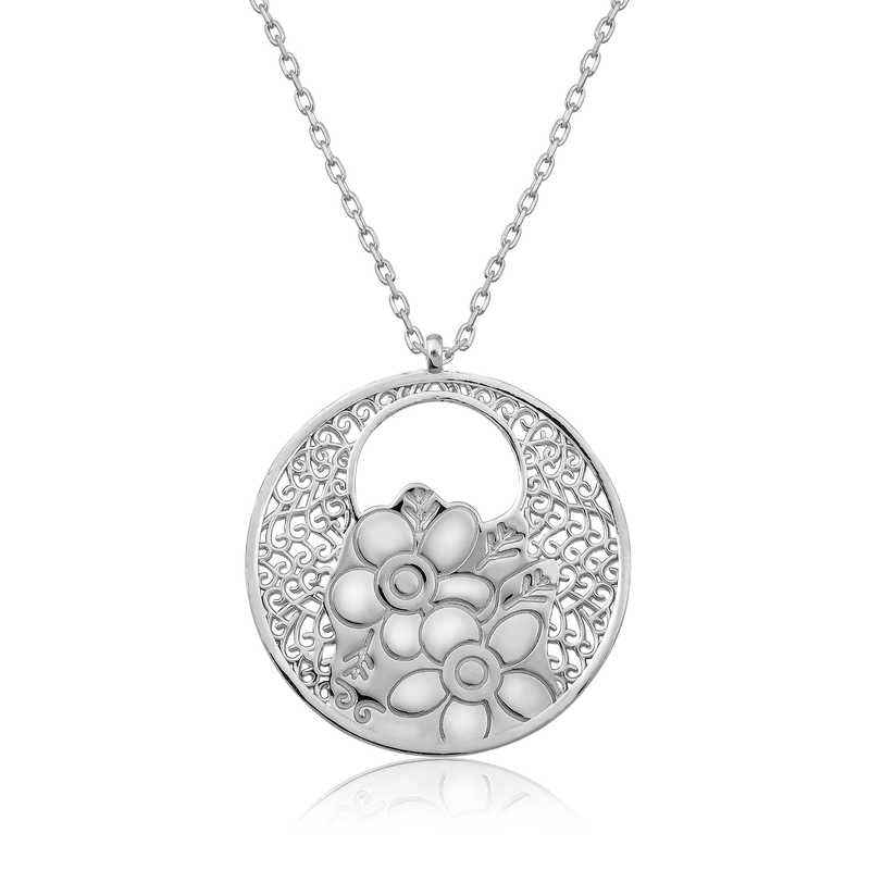 Flower of Life Silver Pendant