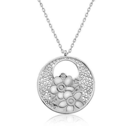 Flower of Life Silver Pendant
