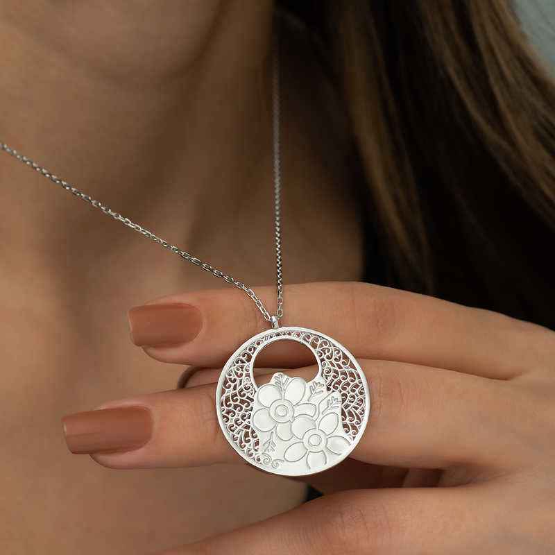 Flower of Life Silver Pendant