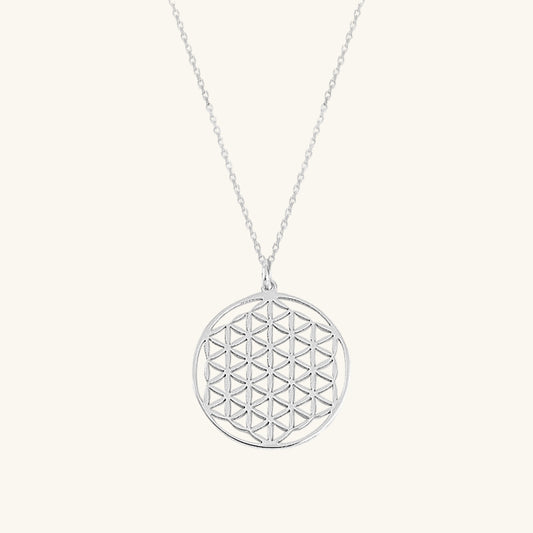 Blume des Lebens Silberkette