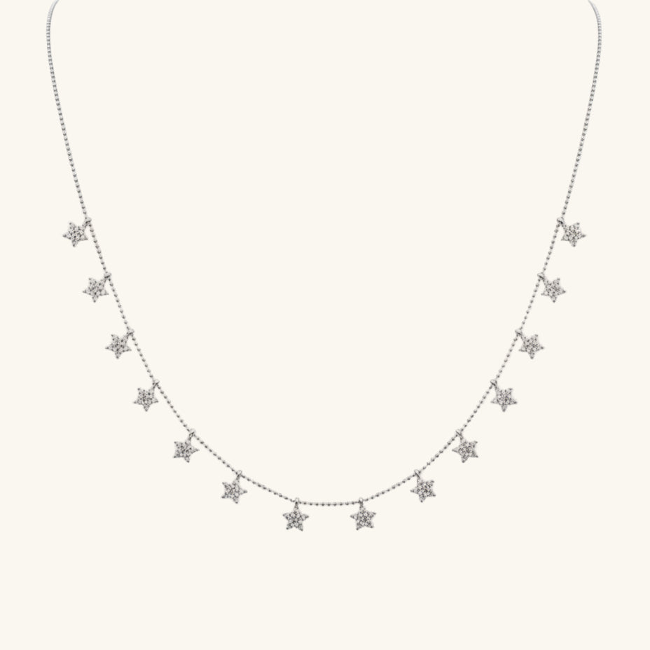 Star Luck Women's Silver Necklace
