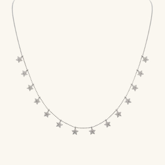 Star Luck Women's Silver Necklace