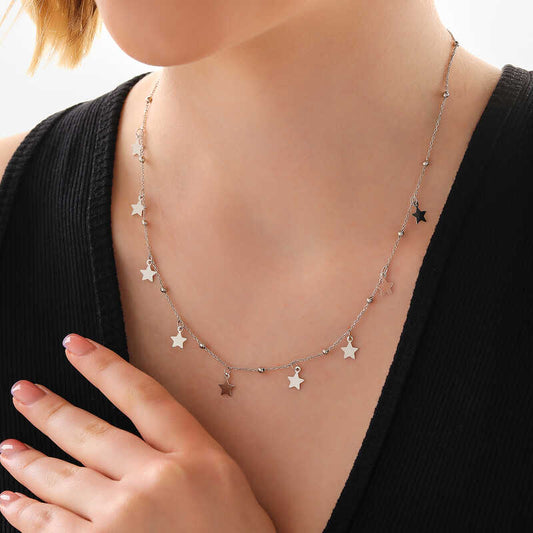 Star Dorica Women's Silver Necklace