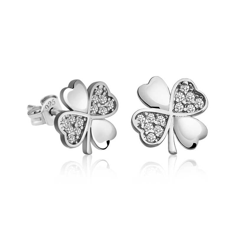 Silver Clover Earrings