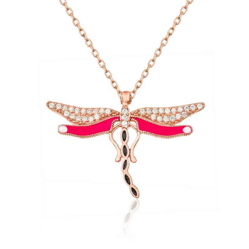 Dragonfly Women's Silver Necklace