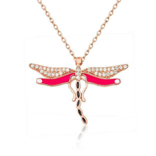 Dragonfly Women's Silver Necklace