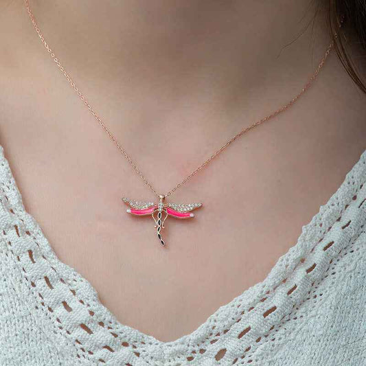 Dragonfly Women's Silver Necklace