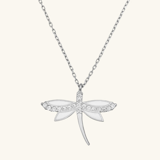Dragonfly Women's Silver Necklace