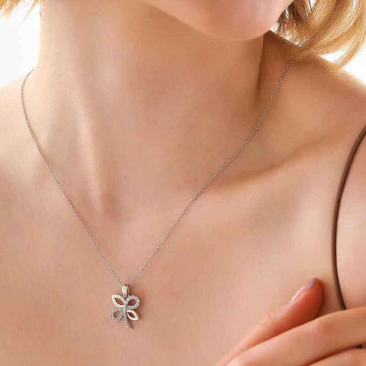 Dragonfly Women's Silver Necklace