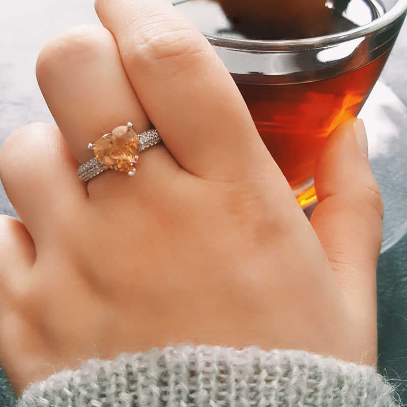Heart-Shaped Women's Silver Ring