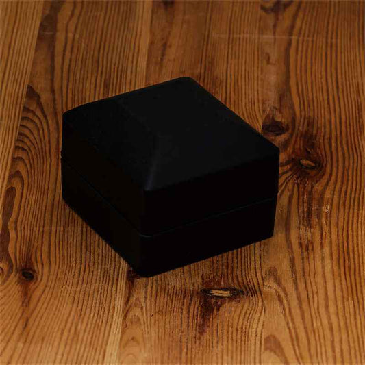 Lighted Black Color Ring Box