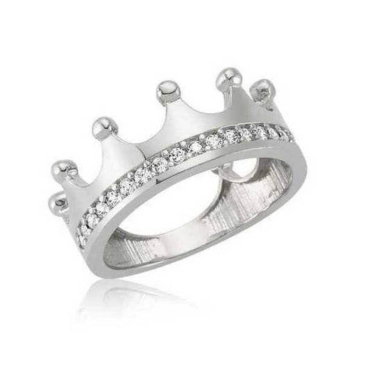 Queen's Crown Damen-Silberring