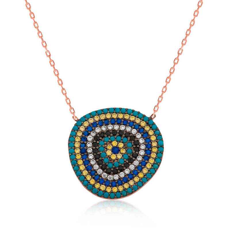 Evil Eye Women's Silver Necklace