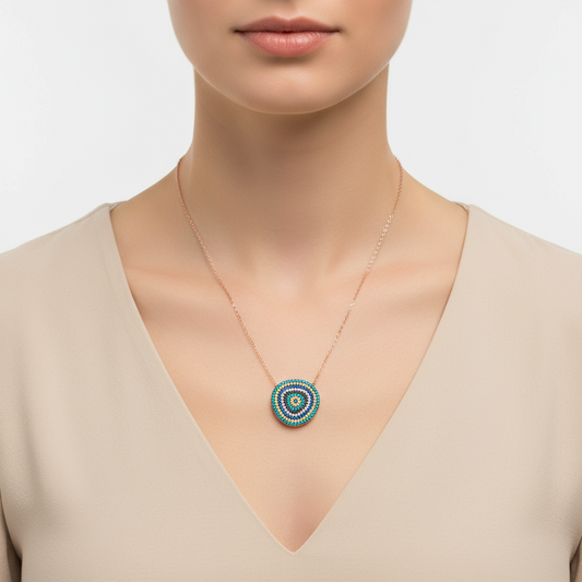 Evil Eye Women's Silver Necklace