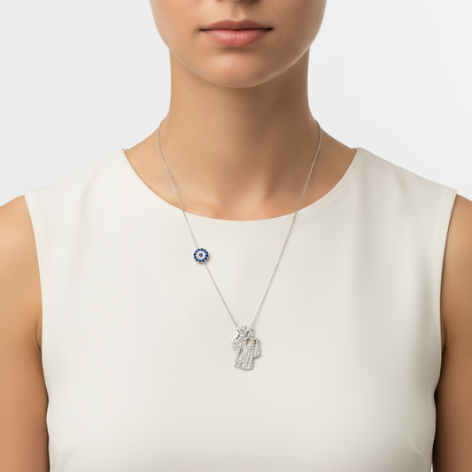 Tscherkessen-Silberkette für Damen