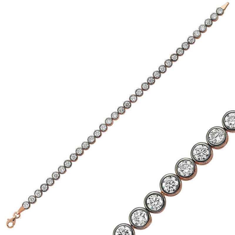 Waterway Women's Rose Gold Plated Silver Bracelet