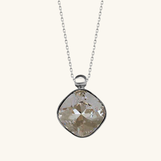 Swarovski Crystal Stone Women's Silver Necklace