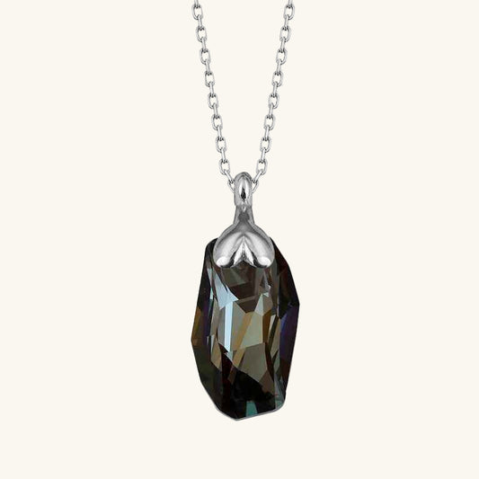 Swarovski Crystal Stone Special Cut Women's Silver Necklace
