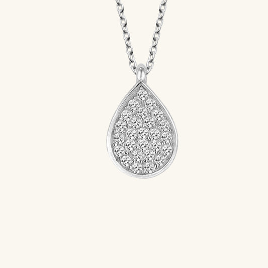 Swarovski Stone Drop Women's Silver Necklace