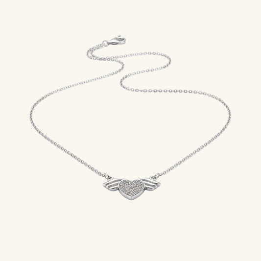 Swarovski Stone Heart Women's Silver Necklace