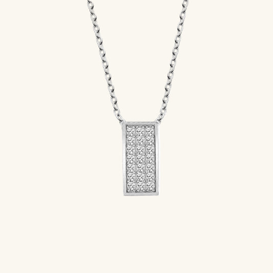 Swarovski Stone Silver Backstone Women's Necklace