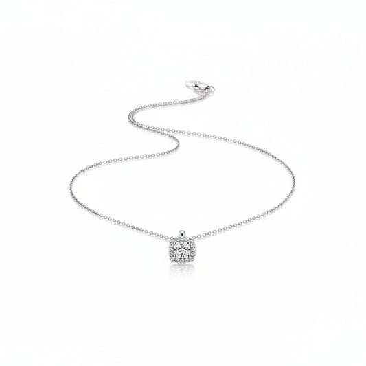 Swarovski Stone Single Stone Women's Silver Necklace