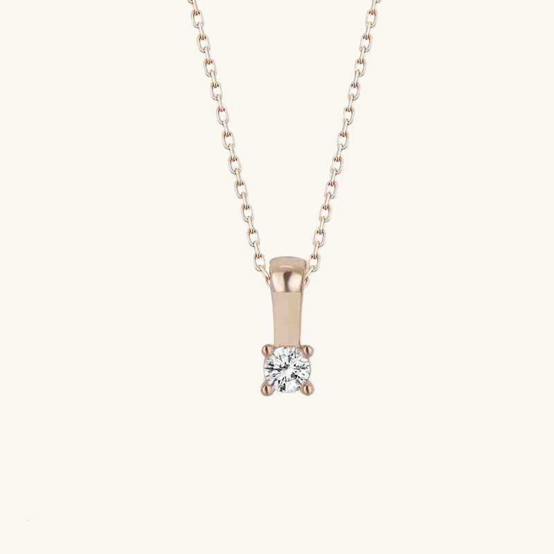 Swarovski Stone Solitaire Women's Silver Necklace