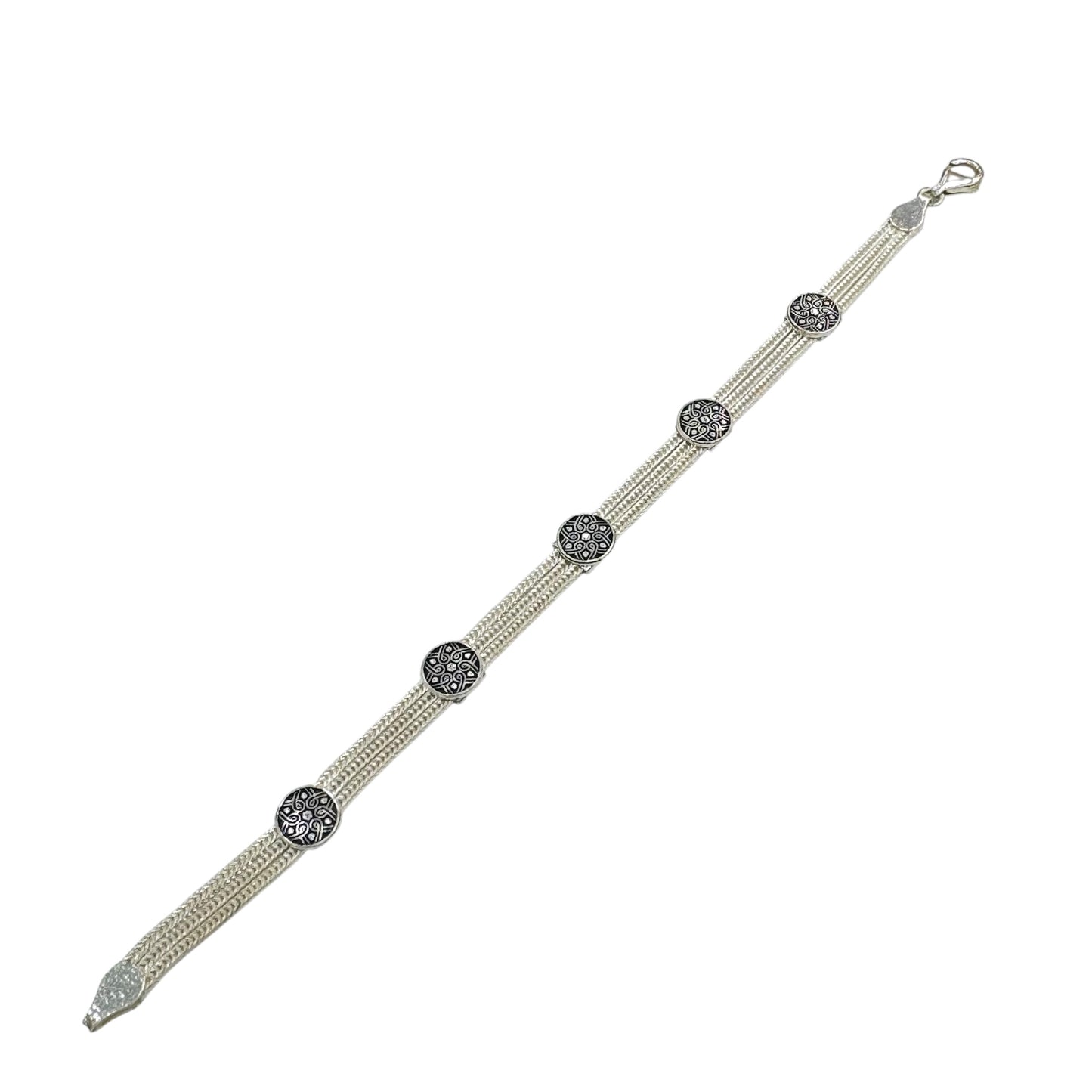 Bracelet en argent Trace du Temps